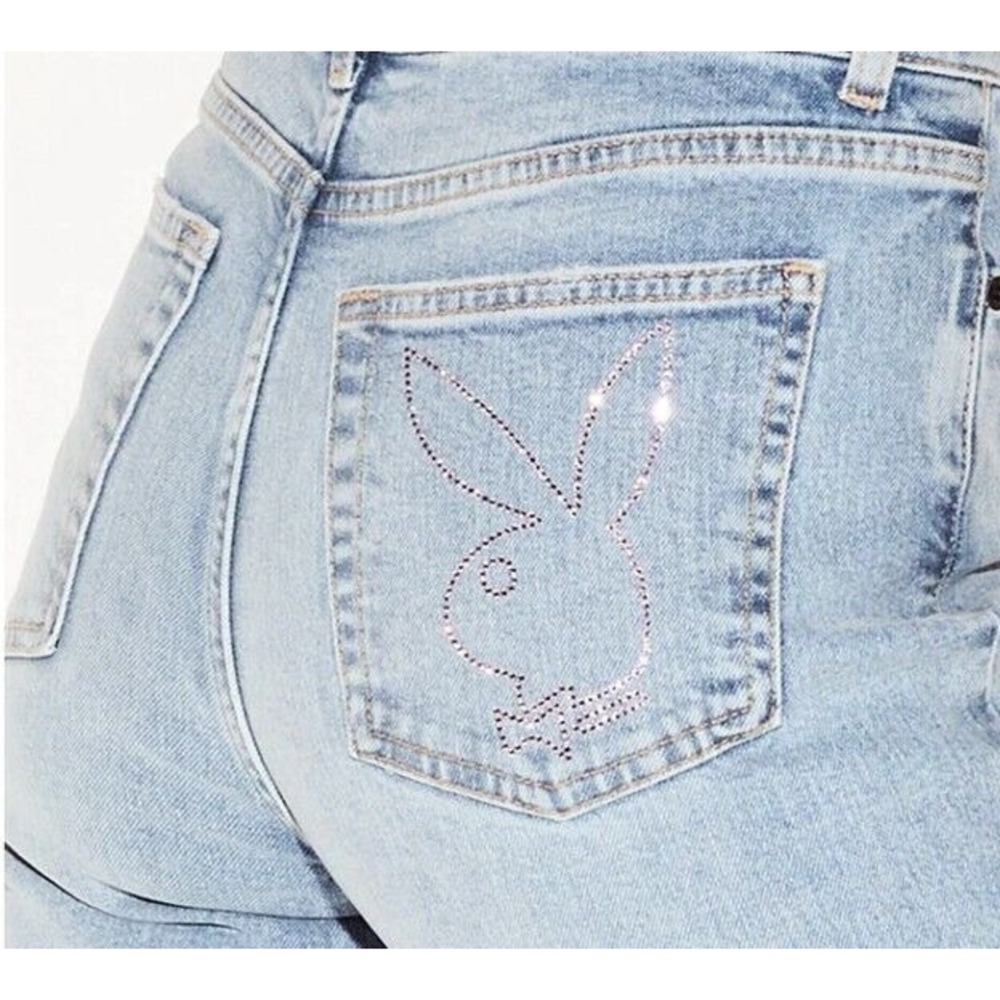 Playboy The Flare Jean Light Wash Size 24 Authentic